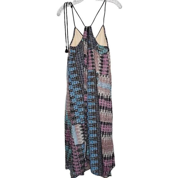 Anthropologie Akemi + Kin Tasseled Asymmetrical Midi Dress Size XS - Picture 7 of 10